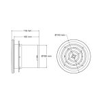 Вентилятор AIRYMAX-3 12W білий - Зображення 3