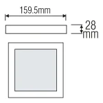 Світлодіодний світильник ARINA-12 12W 6400К - Зображення 2