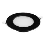Світлодіодний світильник вбудований LED AURA-3 3W 4200K чорний
