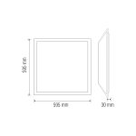Світлодіодний світильник врізний Backlight 40W 4200K - Зображення 2