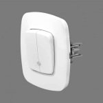 Вимикач 2-клавішний з підсвіткою білий ELA - Зображення 4