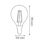 Світлодіодна лампа FILAMENT BALL-6 6W Е14 4200К - Зображення 2