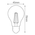 Світлодіодна лампа FILAMENT MINI GLOBE-6 6W Е27 4200К - Зображення 2