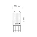 Світлодіодна лампа MEGA-5 5W G9 6400К - Зображення 2