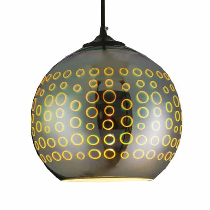 radian_round-700x700-1 Світильник підвісний RADIAN Е27 3D-ефект круглий хром - Зображення 1