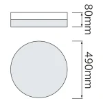 Світлодіодний світильник потолочний RADIUS-48 - Зображення 2