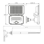 Прожектор світлодіодний на сонячній батареї SPARROW-16 10W 6400K - Зображення 2